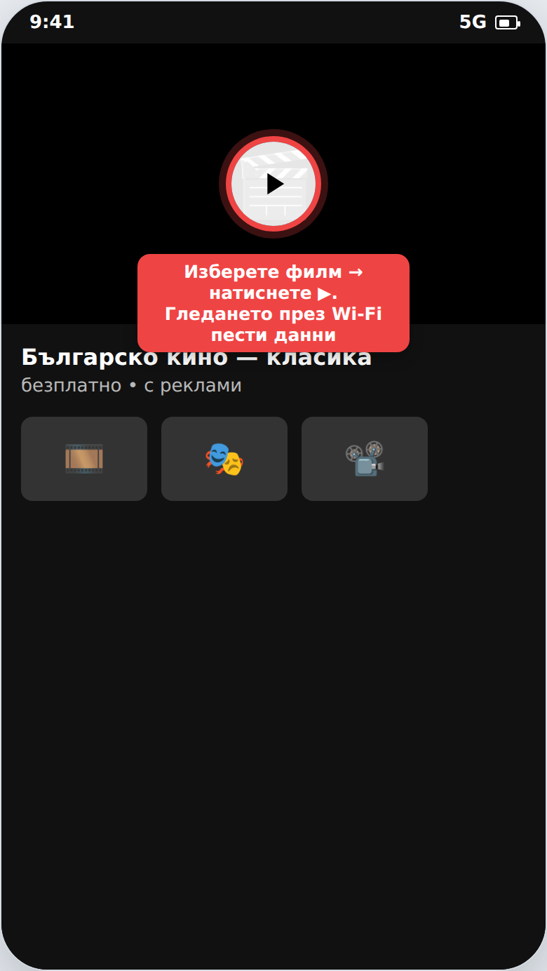 Гледане на стари филми онлайн